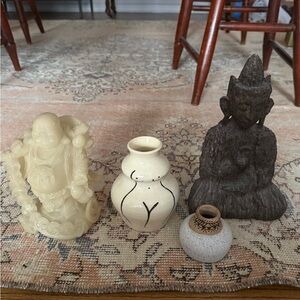 Set of Decorative Figurines and Vases